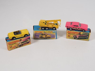 Lot 126 - A group of MATCHBOX Superfast diecast cars and...