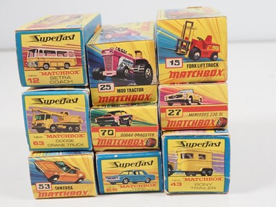 Lot 126 - A group of MATCHBOX Superfast diecast cars and...