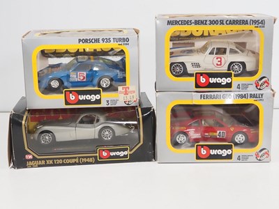 Lot 130 - A group of 1:24 scale diecast cars by BBURAGO,...