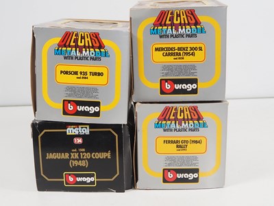 Lot 130 - A group of 1:24 scale diecast cars by BBURAGO,...