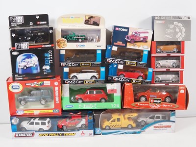 Lot 149 - A tray of mixed scale diecast cars by BRITAINS,...