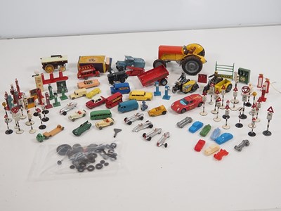 Lot 154 - A mixed group of diecast cars, vans, other...