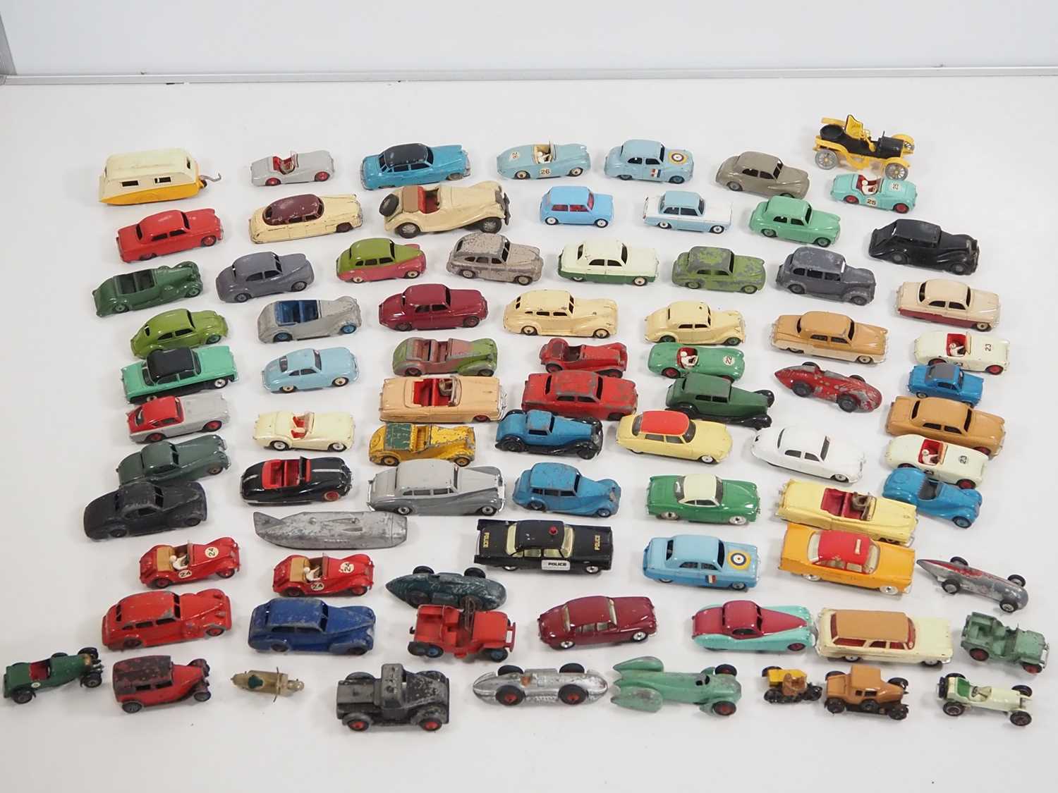 Lot 156 - A group of mainly DINKY diecast cars etc all...