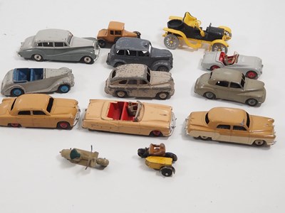 Lot 156 - A group of mainly DINKY diecast cars etc all...