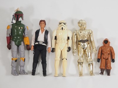 Lot 184 - A group of vintage STAR WARS larger poseable...