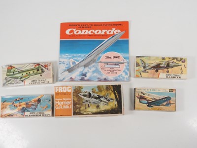 Lot 216 - A group of vintage unbuilt aircraft kits by...