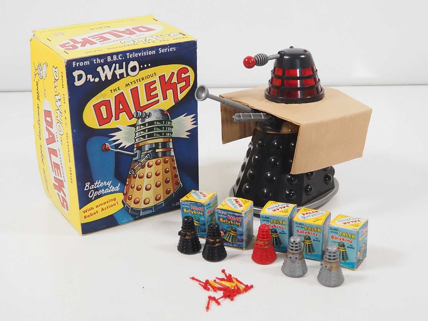 Lot 217 - A group of MARX vintage 1960s Dr Who Dalek...