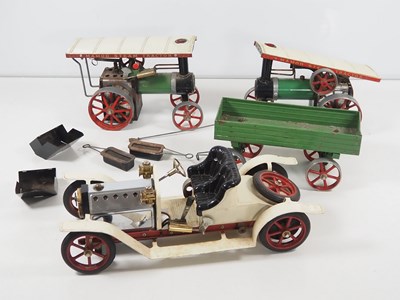 Lot 219 - A group of MAMOD live steam vehicles...