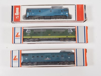 Lot 246 - A group of LIMA N gauge diesel locomotives...