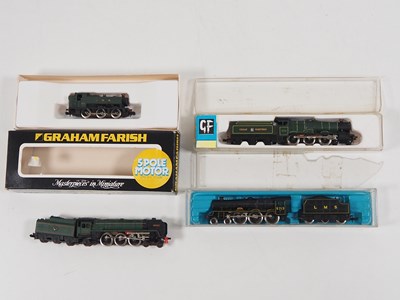 Lot 255 - A group of boxed and unboxed N gauge steam...