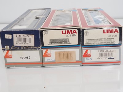 Lot 323 - A group of LIMA OO gauge class 50 diesel...