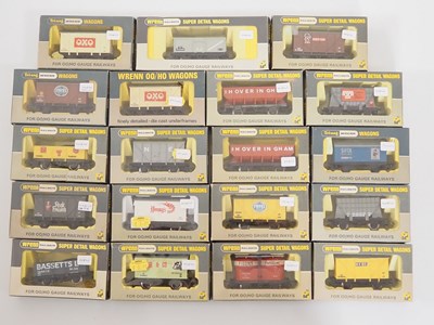 Lot 348 - A group of WRENN boxed OO gauge wagons of...