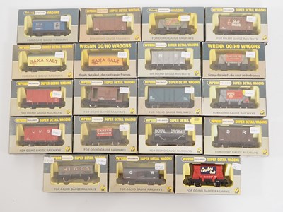 Lot 349 - A group of WRENN boxed OO gauge wagons of...