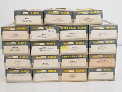 Lot 349 - A group of WRENN boxed OO gauge wagons of...