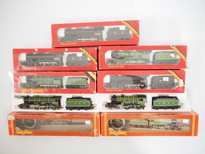 Lot 350 - A group of HORNBY OO gauge steam locomotives,...