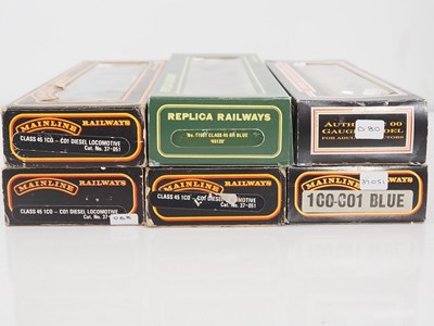 Lot 363 - A group of OO gauge class 45 diesel...