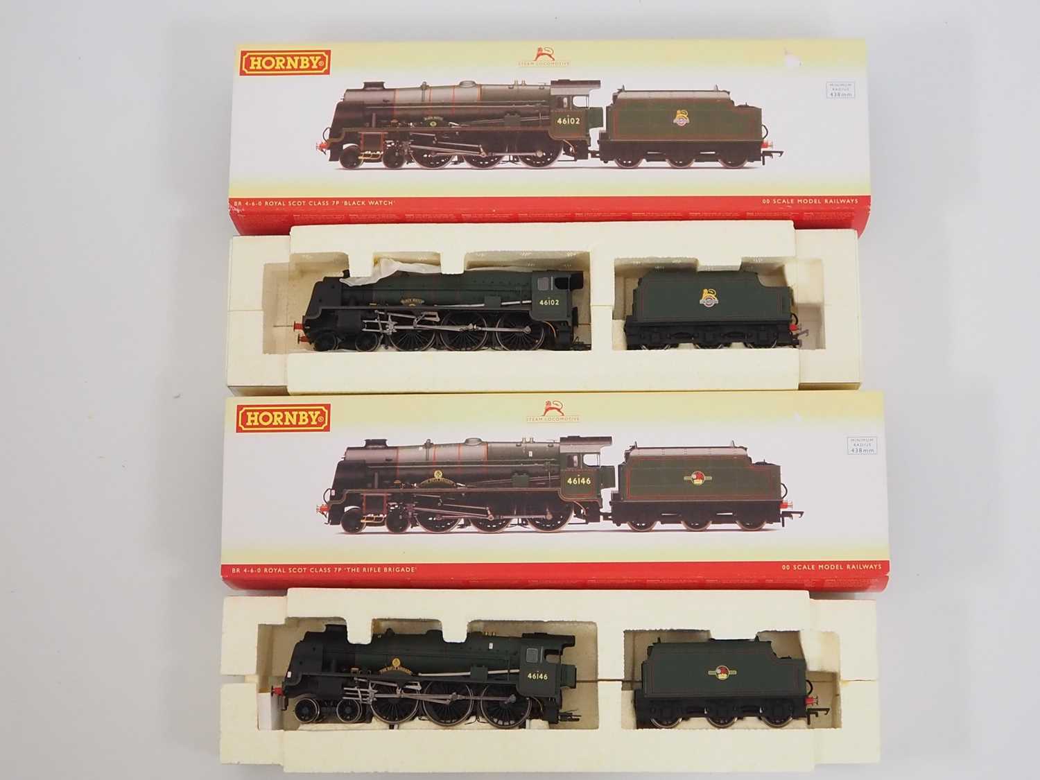 Lot 380 - A pair of HORNBY OO gauge Royal Scot class...