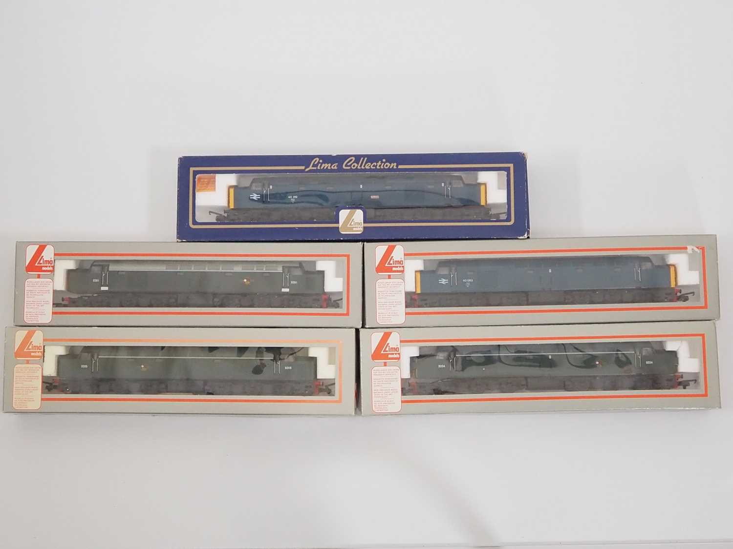 Lot 418 - A group of LIMA OO gauge class 40 diesel...