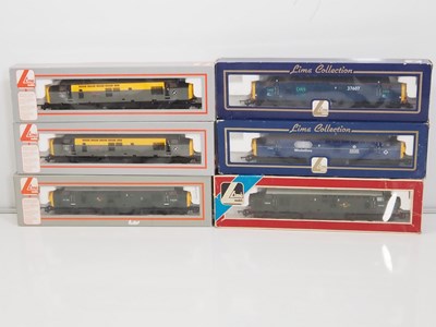 Lot 419 - A group of LIMA OO gauge class 37 diesel...