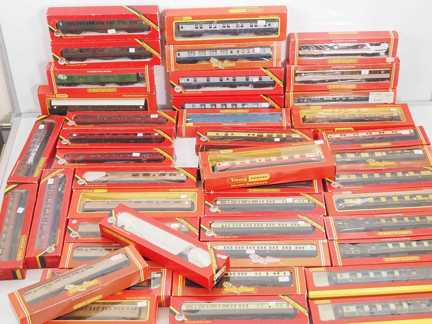 Lot 451 - A large group of HORNBY OO gauge passenger...