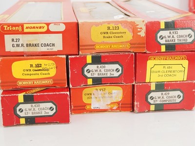 Lot 451 - A large group of HORNBY OO gauge passenger...