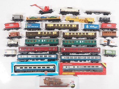 Lot 522 - A group of OO gauge rolling stock by HORNBY,...