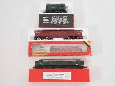 Lot 549 - A pair of HORNBY OO gauge diesel locomotives...