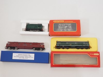 Lot 550 - A pair of HORNBY OO gauge diesel locomotives...