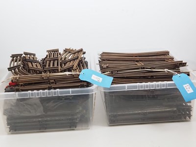 Lot 602 - Two very large crates of HORNBY O gauge 3-rail...