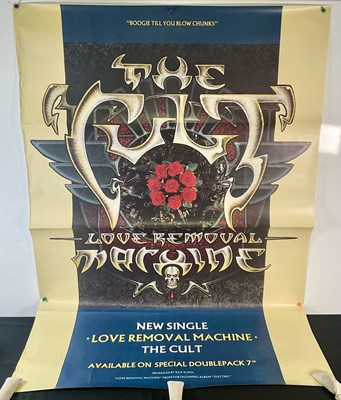 Lot 206 - THE CULT - LOVE REMOVAL MACHINE 1987 60" x 40"...