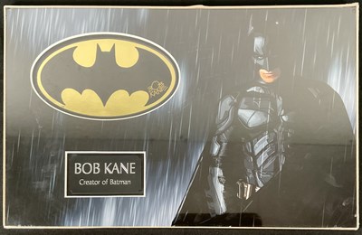 Lot 345 - BOB KANE - An autographed Batman logo plaque...