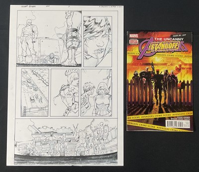 Lot 290 - A page of original comic book art from THE...