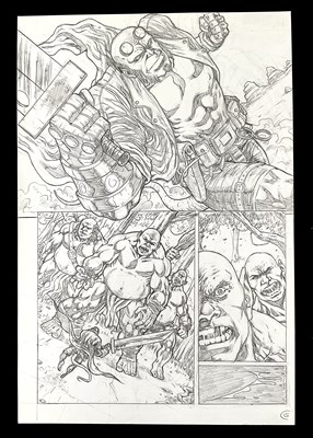 Lot 291 - A page of original comic book artwork from...