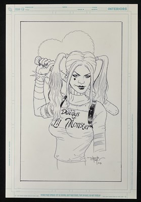 Lot 294 - Original comic book art - A HARLEY QUINN...