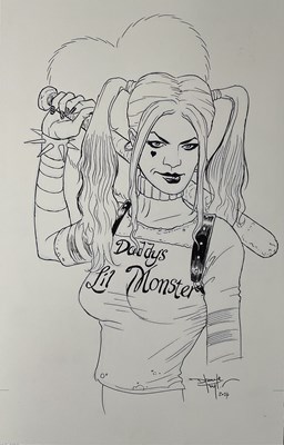 Lot 294 - Original comic book art - A HARLEY QUINN...