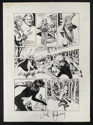 Lot 296 - Original comic book art - DR WHO MONTHLY #113...