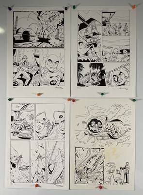 Lot 287 - A group of four pieces of original comic book...