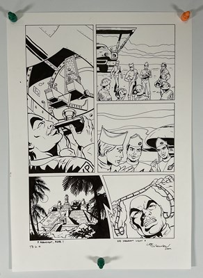 Lot 287 - A group of four pieces of original comic book...