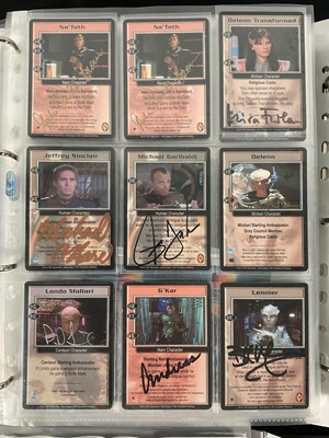 Lot 324 - A group of six folders containing BABYLON 5...