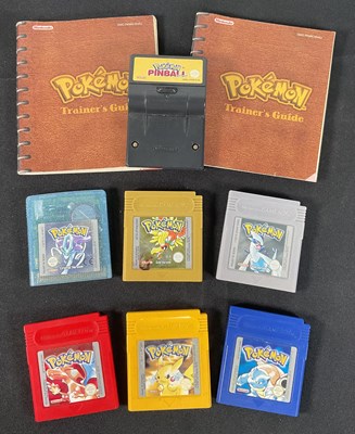 Lot 516 - POKÉMON - A group of seven GAME BOY games...