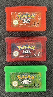 Lot 517 - POKÉMON - A trio of NINTENDO GAME BOY AVANCE...