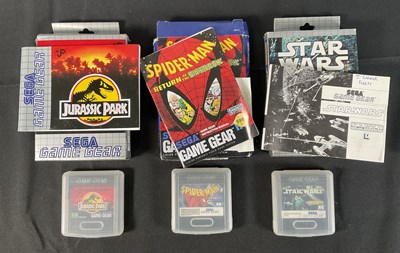 Lot 527 - SEGA GAME GEAR - A group of movie related...