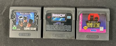 Lot 527 - SEGA GAME GEAR - A group of movie related...