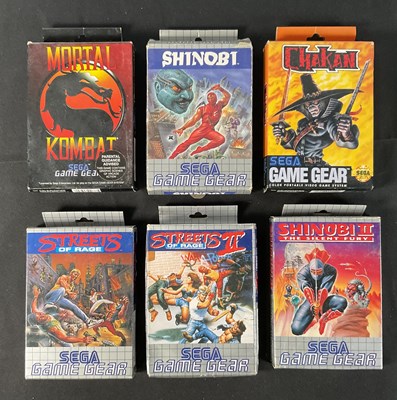 Lot 524 - SEGA GAME GEAR - A group of boxed and Fighting...