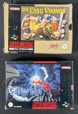 Lot 598 - SUPER NINTENDO (SNES) - Two PAL version Super...