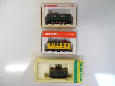 Lot 45 - N SCALE MODEL RAILWAYS: A group of three small...