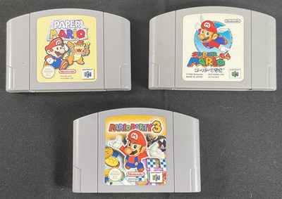 Lot 445 - NINTENDO 64 (N64) - A group of Super Mario...