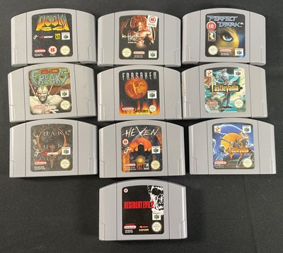 Lot 443 - NINTENDO 64 (N64) - A group of loose Nintendo...