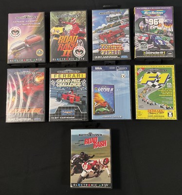 Lot 579 - SEGA MEGA DRIVE - A group of boxed, racing...