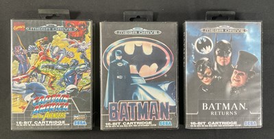 Lot 550 - SEGA MEGA DRIVE - A group of superhero Sega...